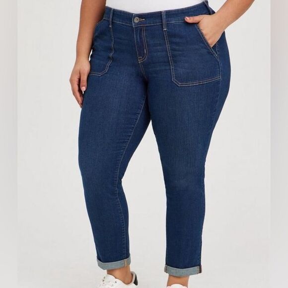 Torrid Boyfriend Straight Jeans - Picture 1 of 5